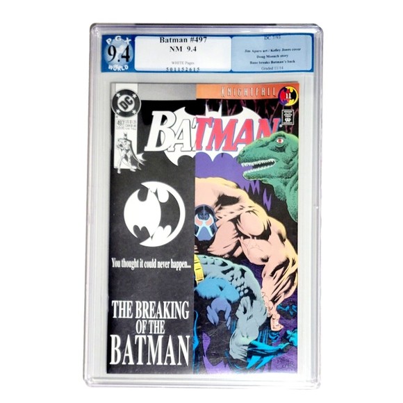 Batman #497 PGX 9.4 Bane Breaks Batman’s Back First Print DC Comics 1993  *READ* - Picture 9 of 9